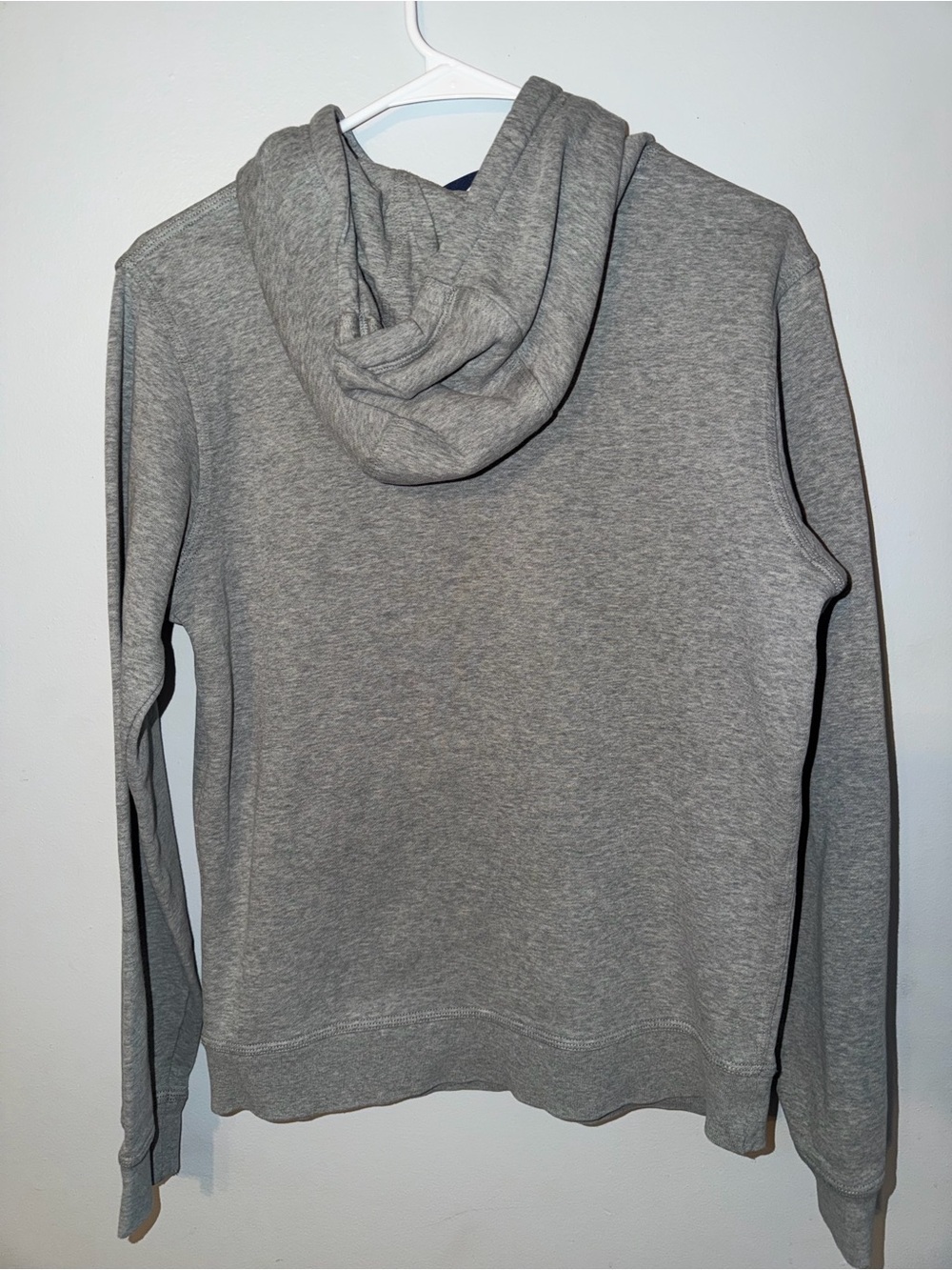 Nike Gray Pullover Hoodie with White Swoosh - Picture 4 of 4